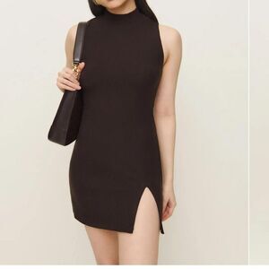 Reformation Women's Brown and Black Dress